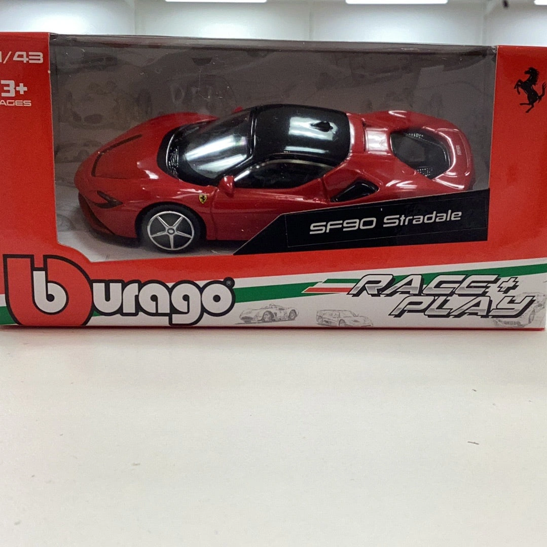 Ferrari SF90 1:43 Bburago Diecast - Pure Speed, Iconic Design!